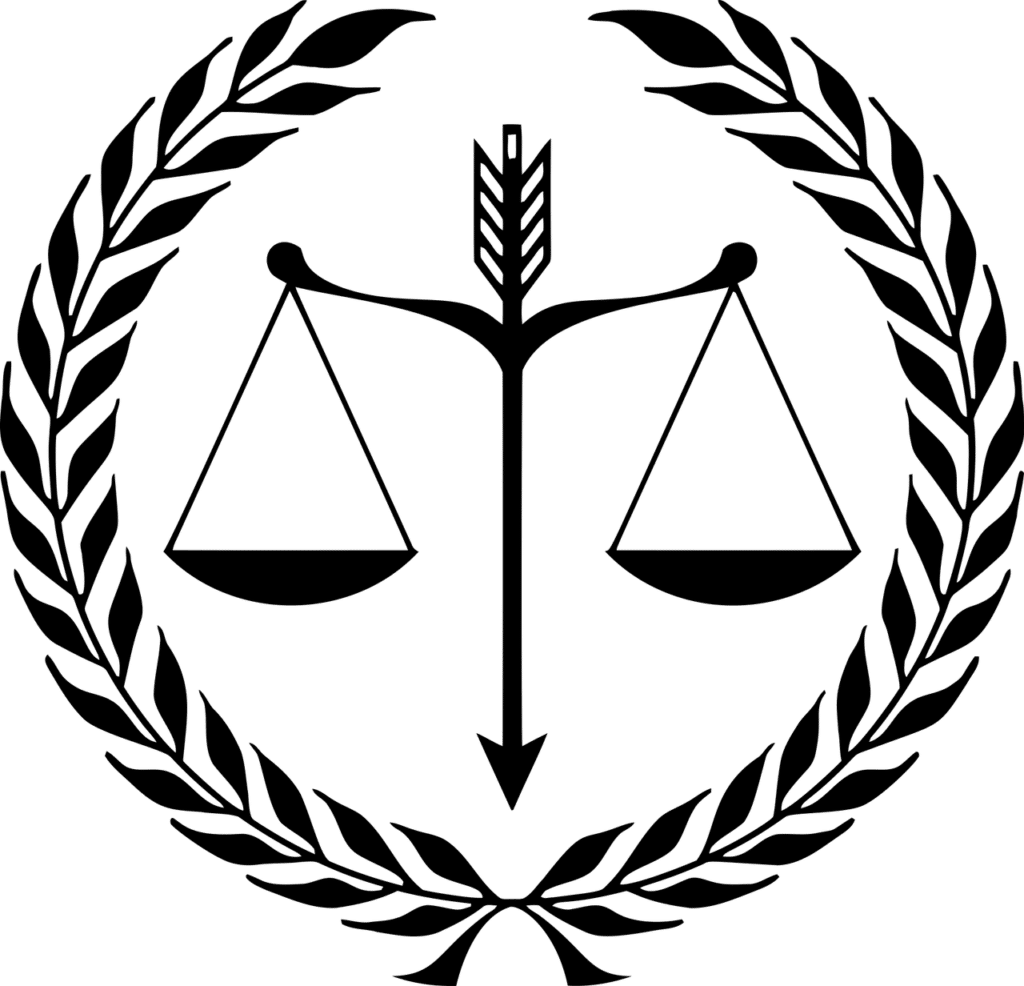 סמל משפטי של מאזניים